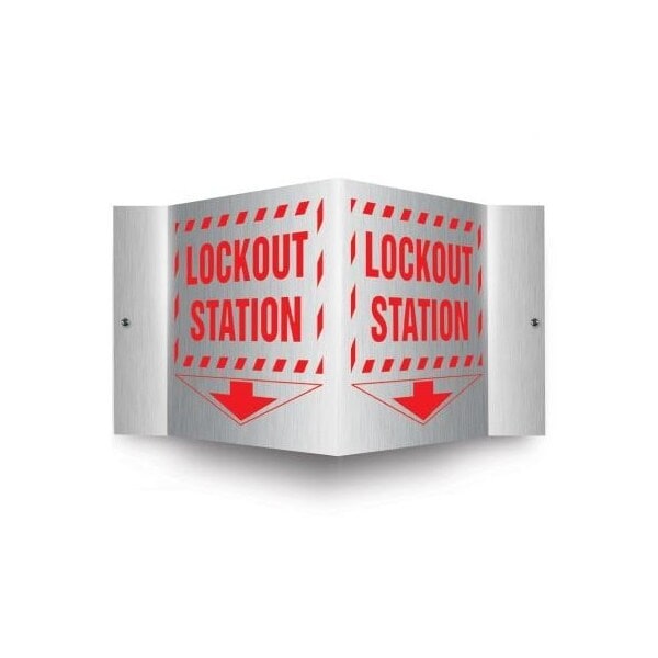 Accuform 8.5 in W x 6 in H, Aluminum PSM314 - main